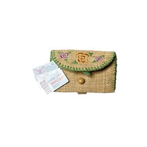 American Girl Kit Kittredge First Edition Straw Flower Clutch Purse 2000